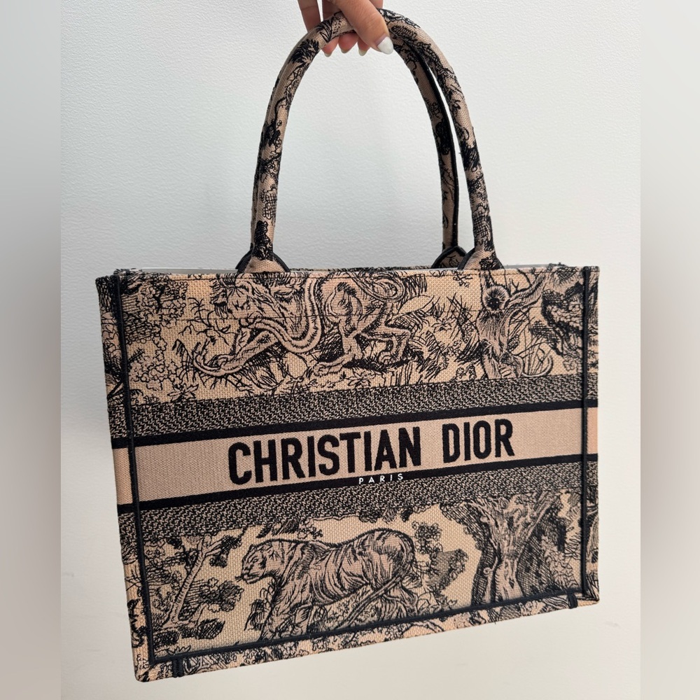 {Dior} Medium Toile de Jouy Book Tote
